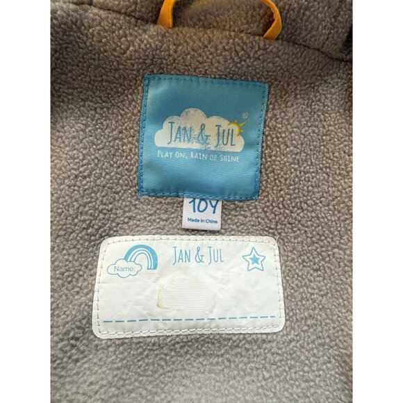 Jan & Jul Kids Fleece Lined Rain Jacket Coat Pants Waterproof 10y Unisex - Picture 5 of 16